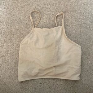 white halter top bikini